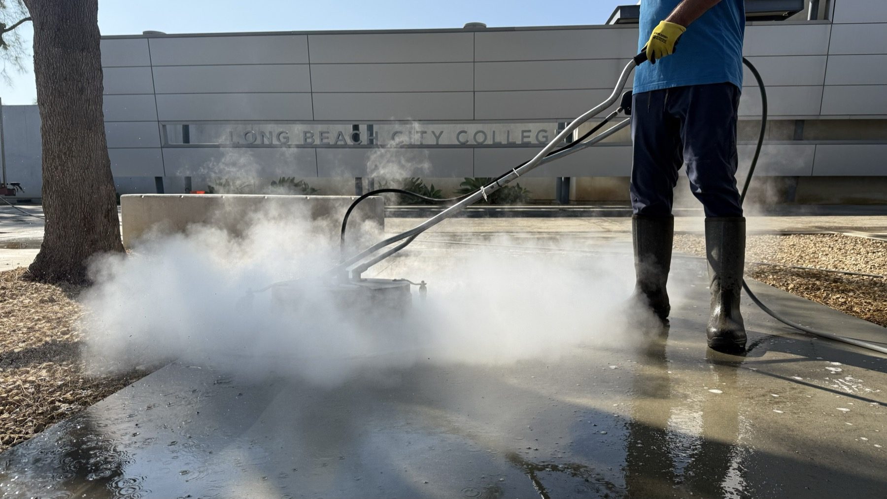 Hot Water & Steam Pressure Washing