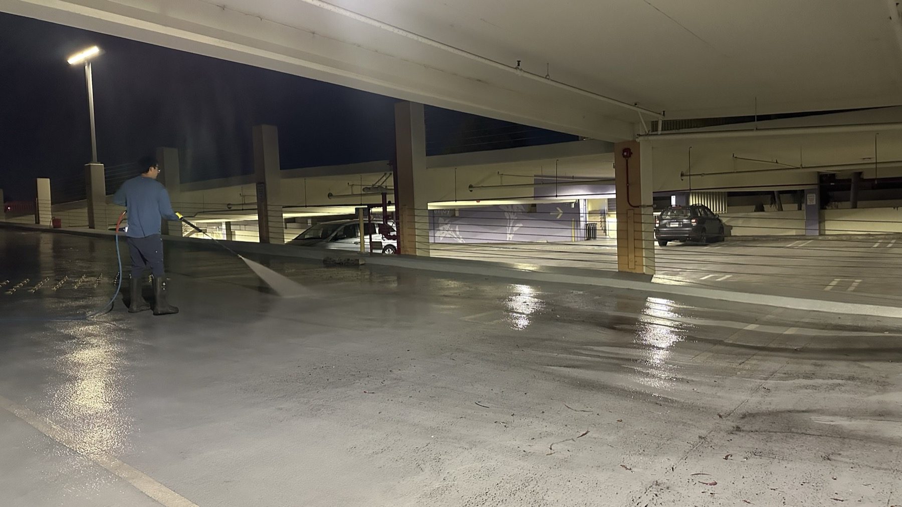 Parking Lot & Parking Garage Pressure Washing